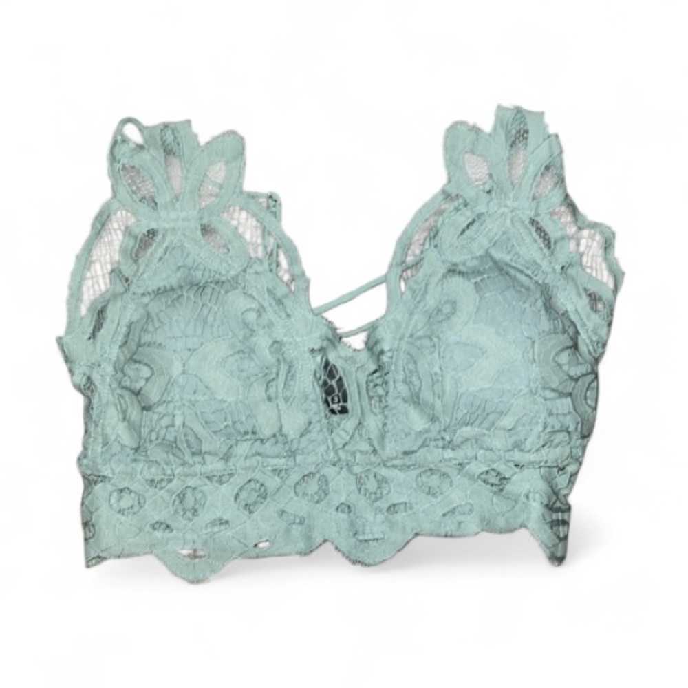 ALYA Sea Foam Green Lace Bralette- Size Small